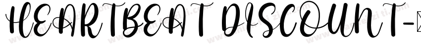HEARTBEAT DISCOUNT字体转换